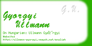 gyorgyi ullmann business card